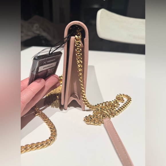 Yves Saint Laurent Pink Clutch with Gold Chain - Picture 2 of 9